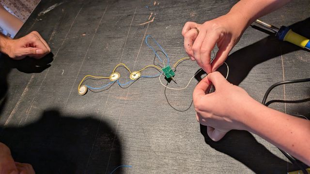 Connecting components in series to capture piezoelectric energy