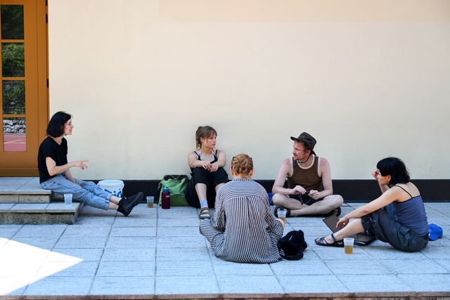 Reflecting on techno-ecological failure in second focus group. Photo Katja Goliat